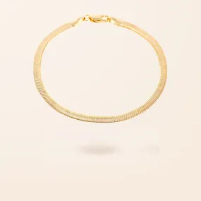 10K Gold Herringbone Bracelet