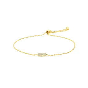 14k Diamond Disc Bracelet