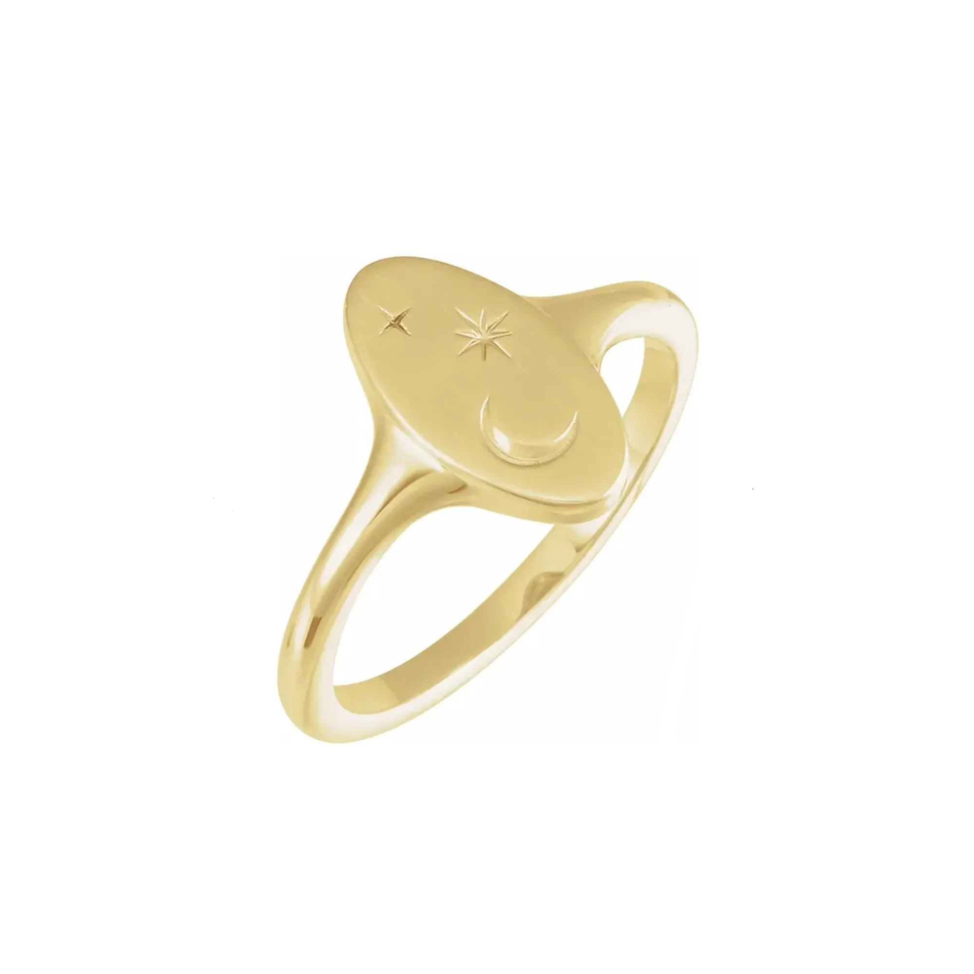 14k Stella Signet Ring