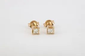 14k Yellow Gold 0.36tcw Diamond Stud Earrings (1.05g.)