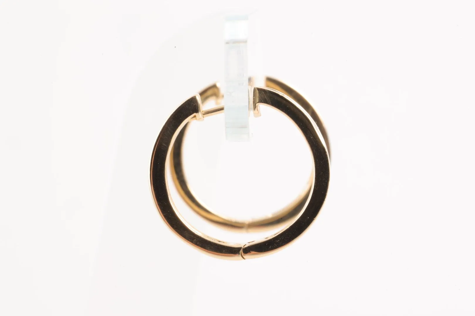 14k Yellow Gold 1.00tcw Diamond Huggie Hoop Earrings (7.42g.)