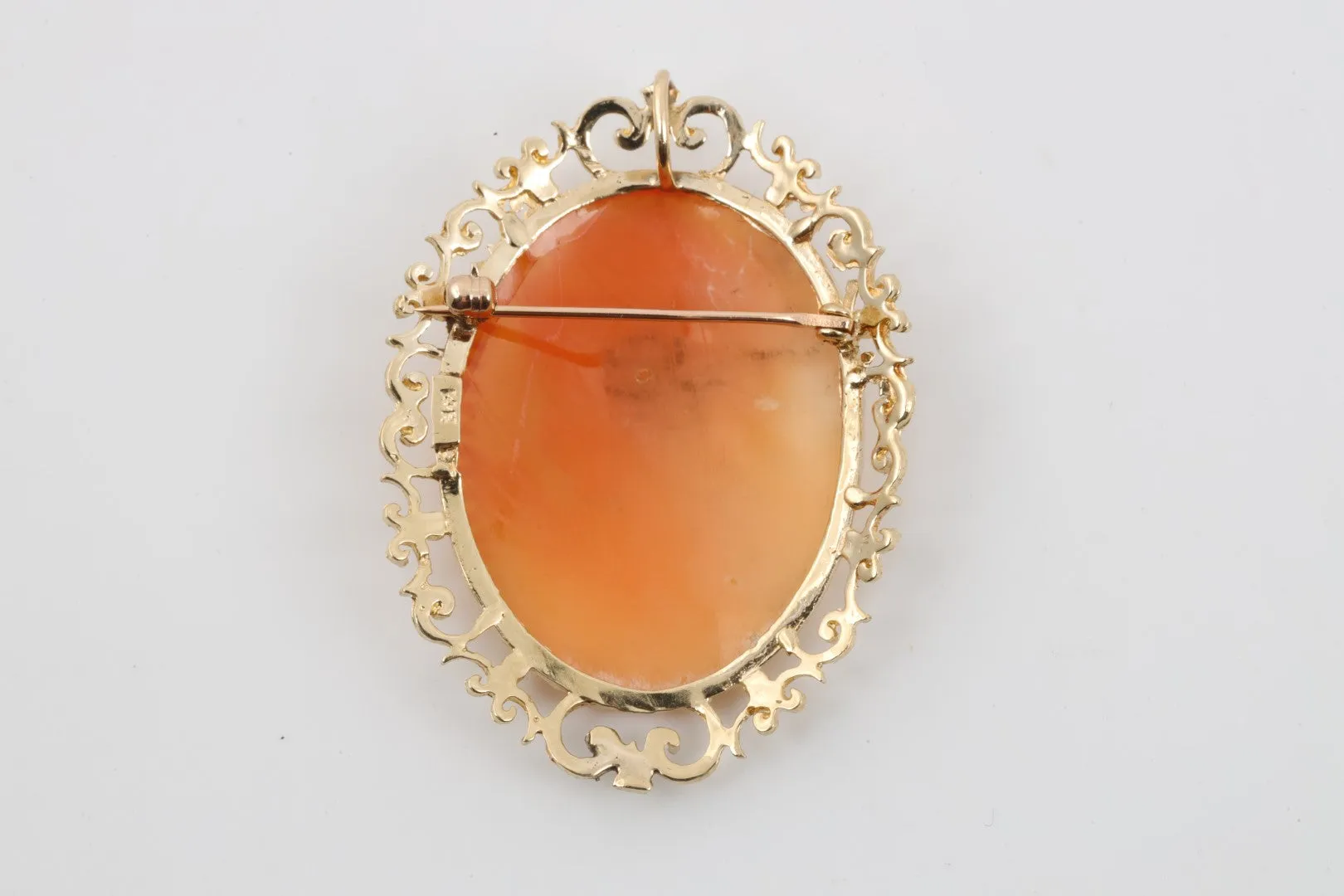 14k Yellow Gold Cameo Brooch (8.79g.)