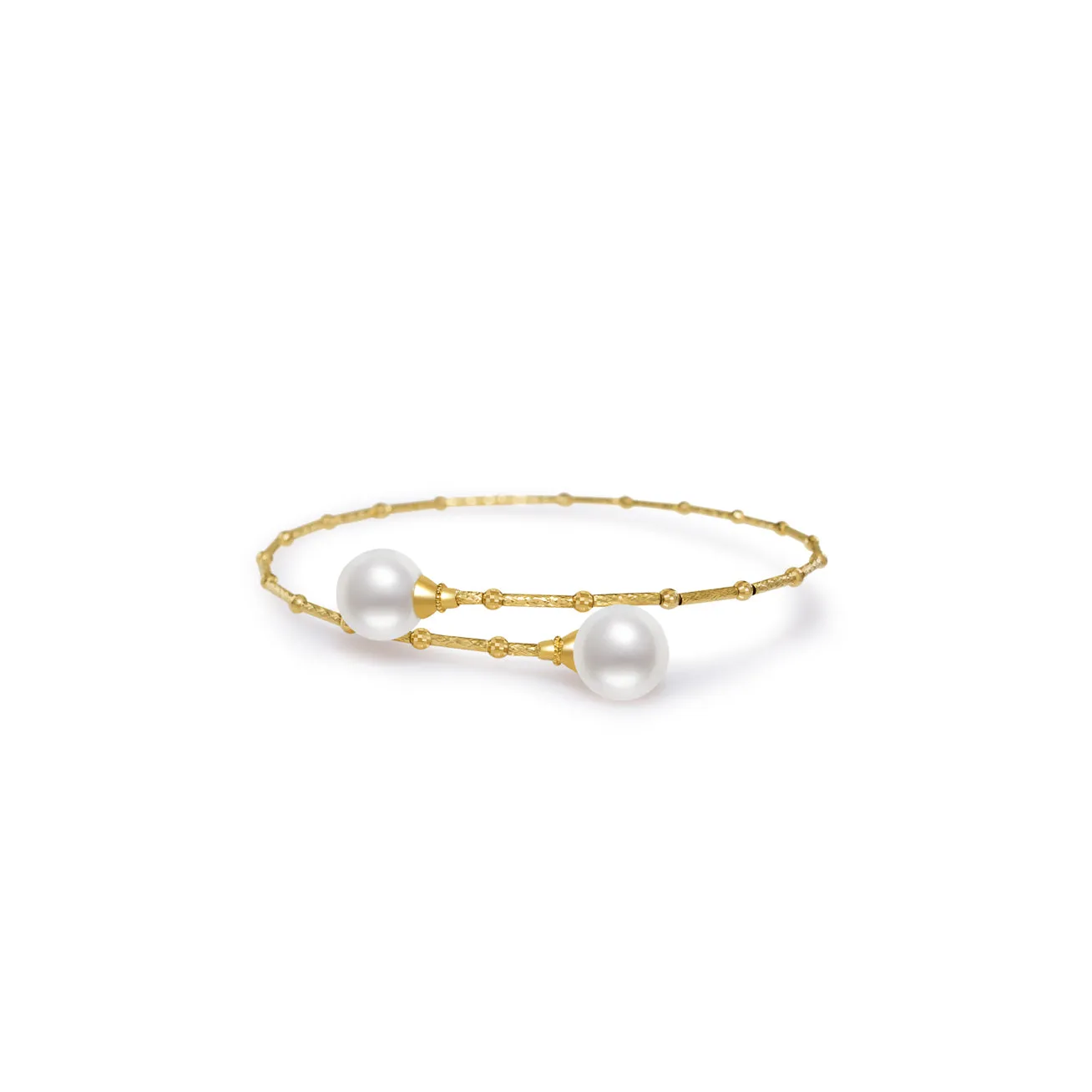 18K Solid Gold Freshwater Pearl Bracelet KB00002