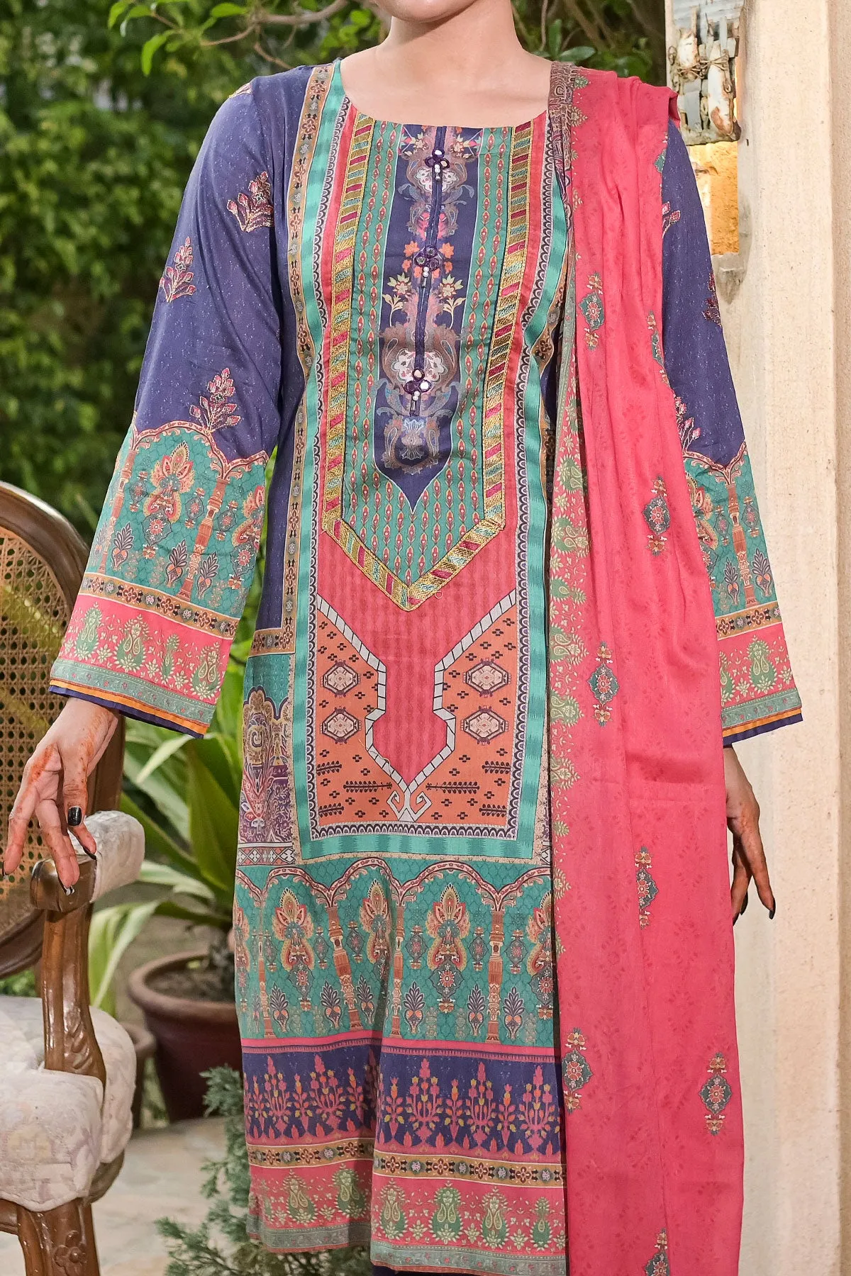 3 PIECE DIGITAL PRINT LAWN| DPC-260