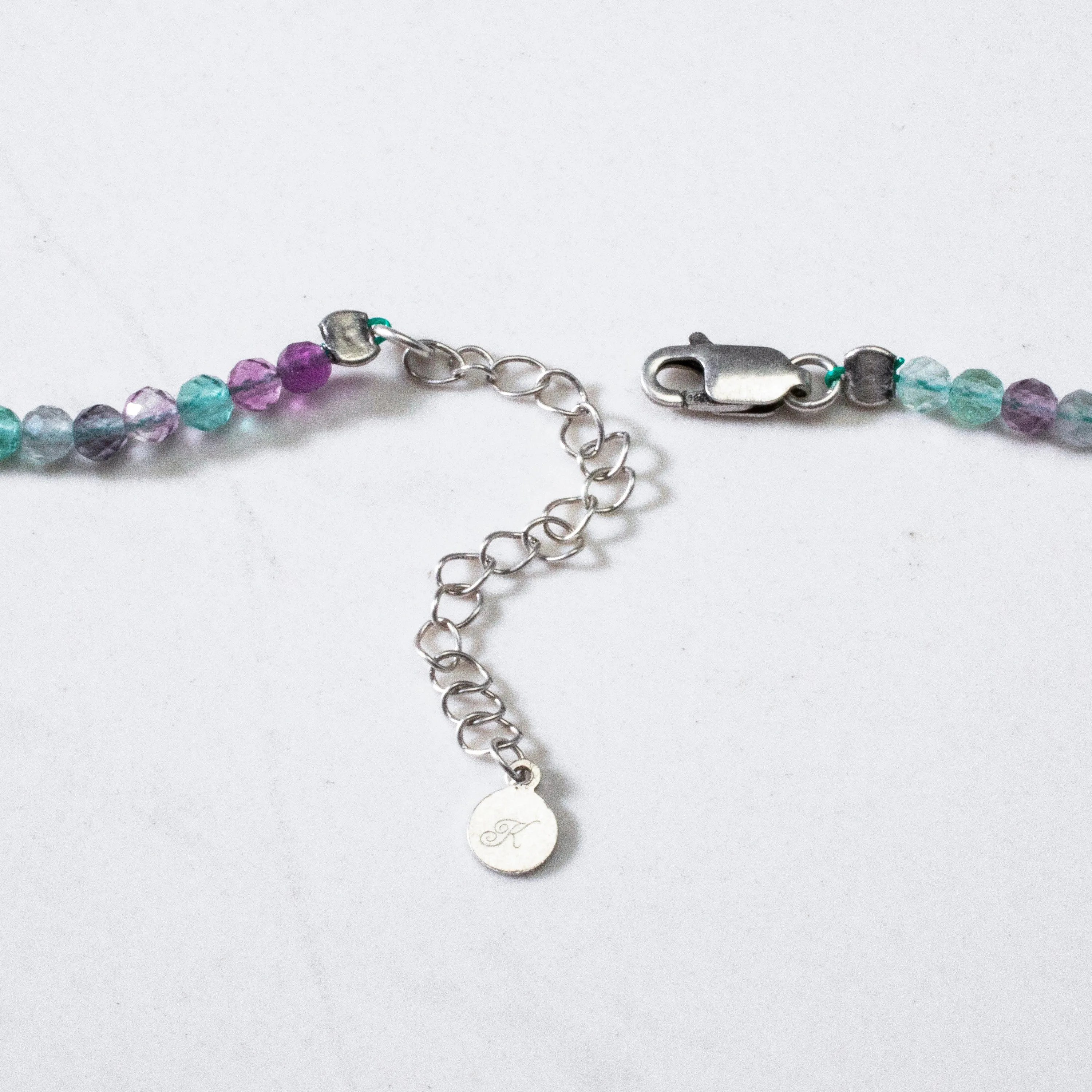 3mm Fluorite Faceted 31 Necklace / Multi Wrap Bracelet