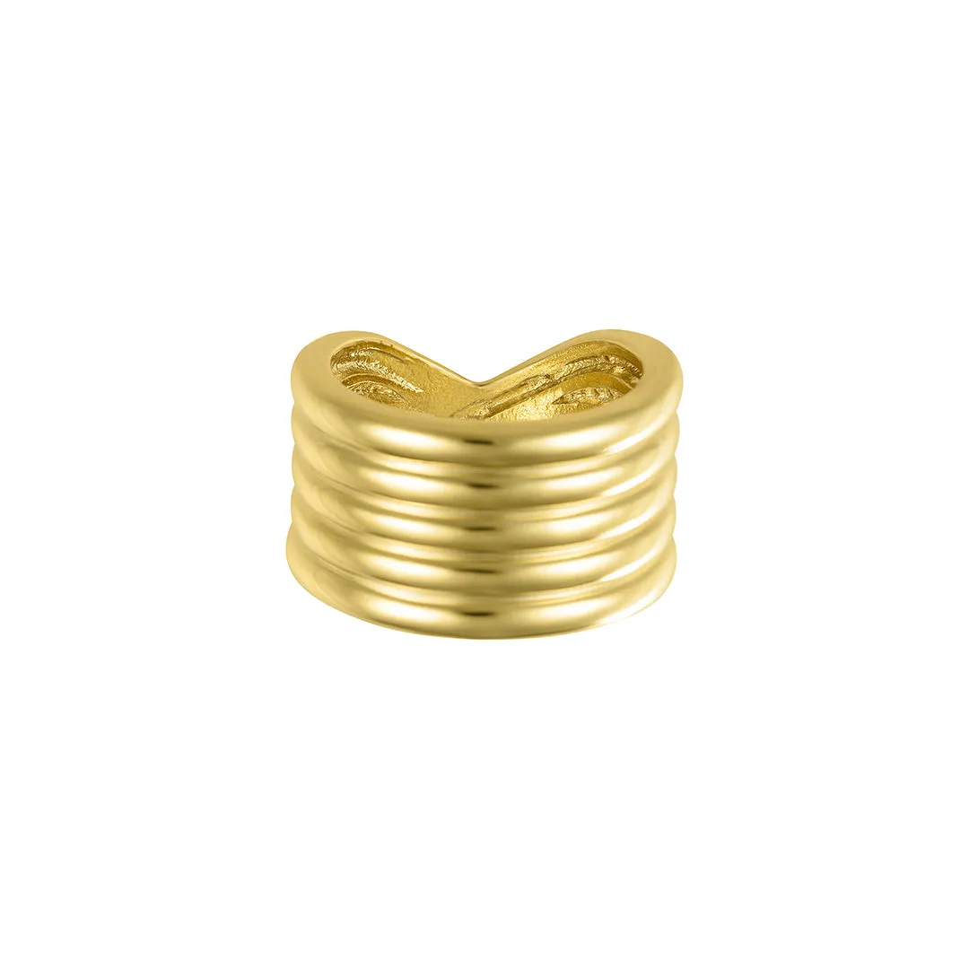 5-Row Tall Band gold