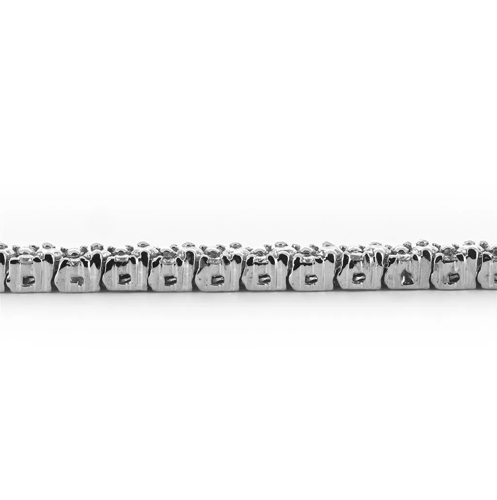 5.0ctw Cluster Diamond Tennis Bracelet - White Gold