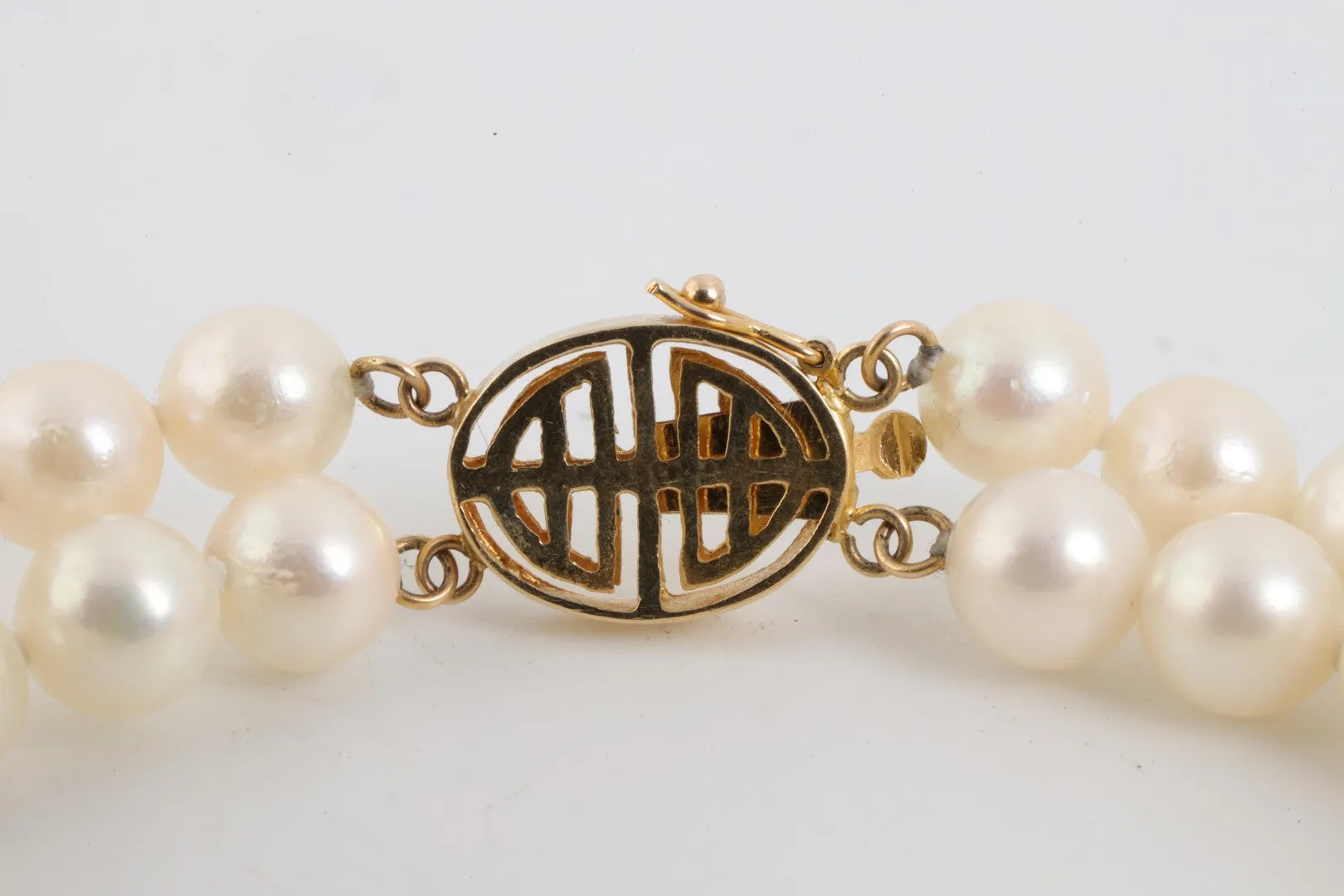 7.5" 14k Yellow Gold Pearl Bracelet (20.31g.)