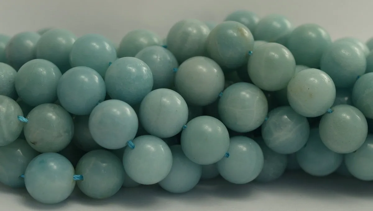 Amazonite 12 Mm Round Gemstone Beads 15.5 Inches Full Strand G95 T011