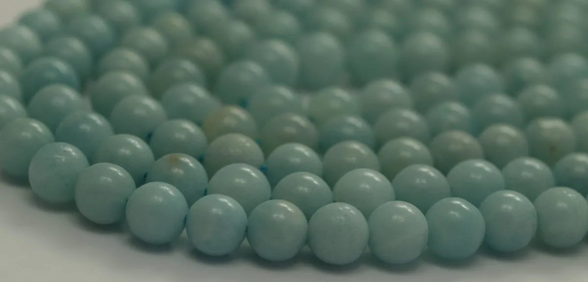 Amazonite 8 mm Round Gemstone Beads 15.5 inches Full Strand T038