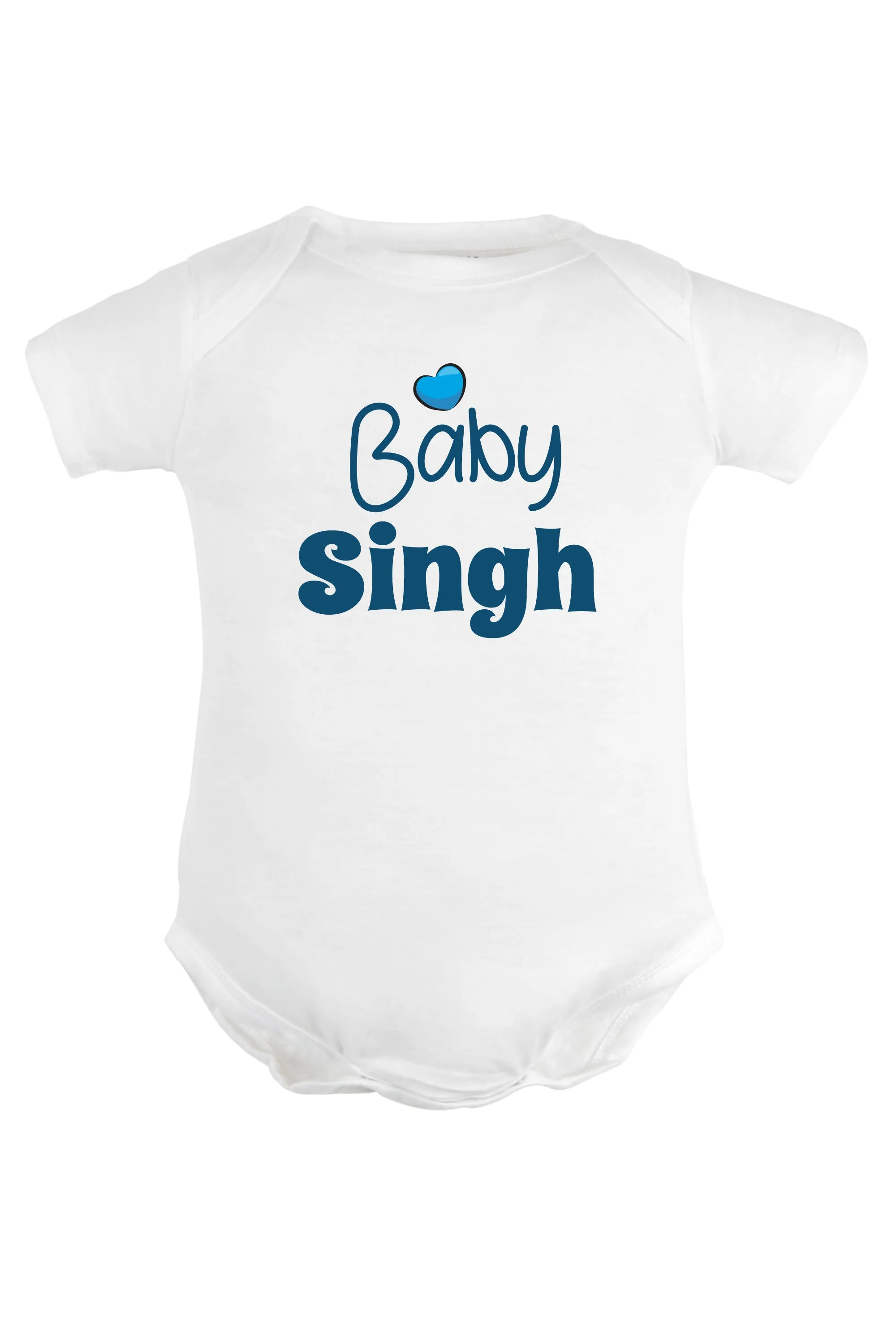 Baby (Blue) Custom Surname Baby Romper | Onesies