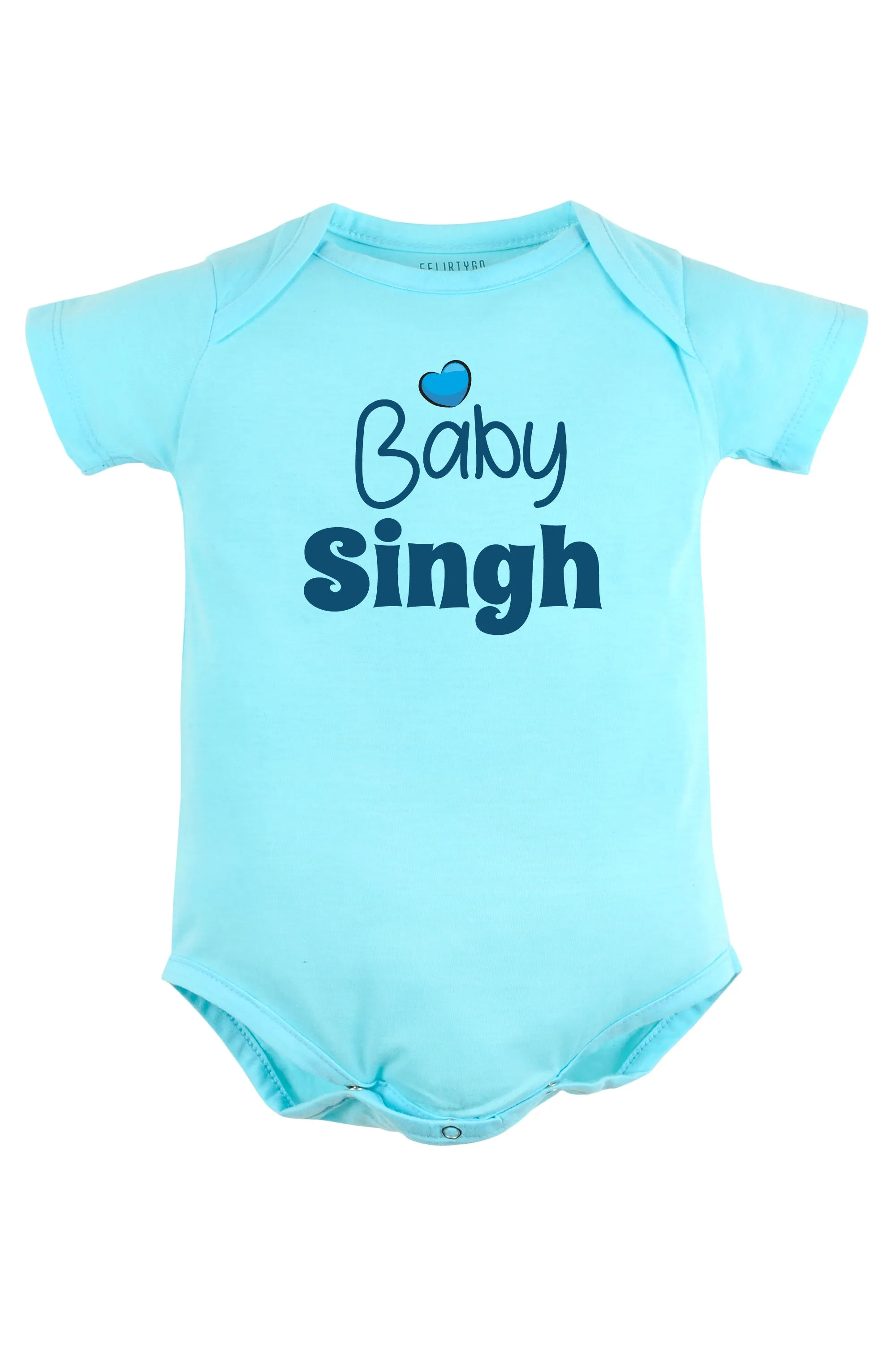 Baby (Blue) Custom Surname Baby Romper | Onesies