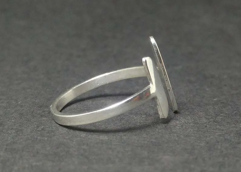 Bar Ring, Double Bar Ring, 925 Sterling Silver Ring, Adjustable Ring, Stacking Ring, Dainty ring, Open Ring, Two Bars Ring, Handmade Ring