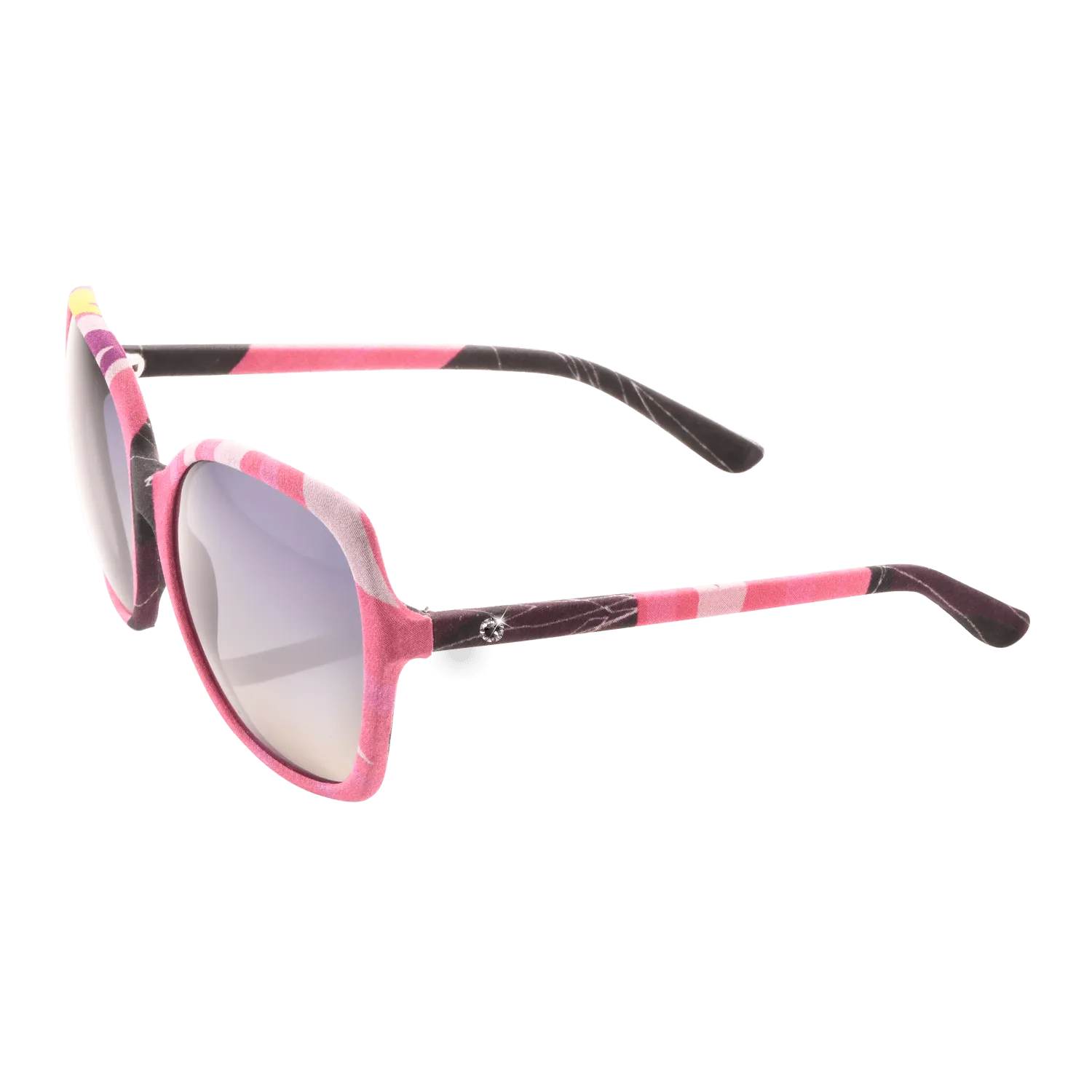 【BAUHINIA】Hand-made 100% Silk-wrapped Sunglasses with Crystals UV400