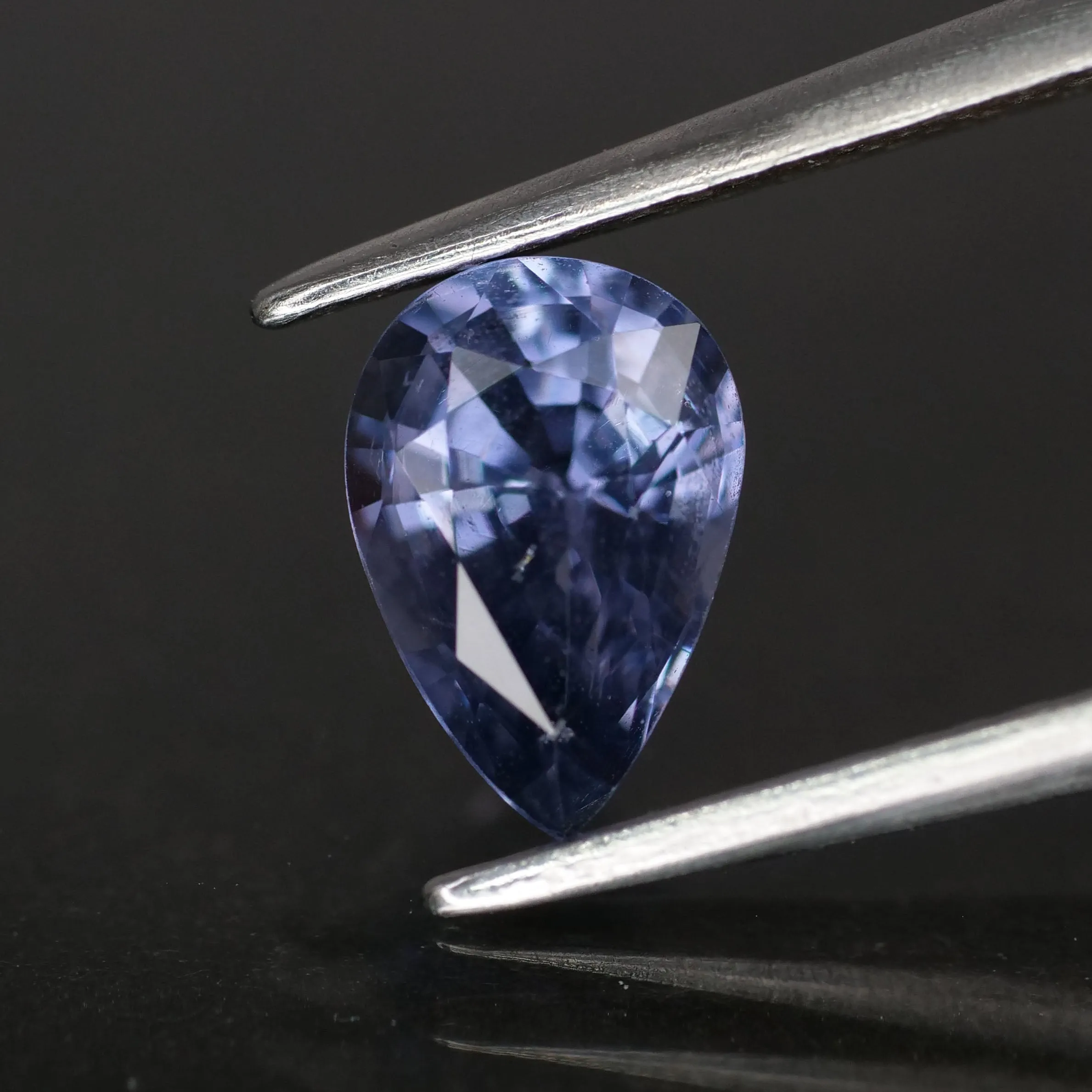 Blue Spinel | natural, purplish blue, pear cut *7x5 mm, *1ct