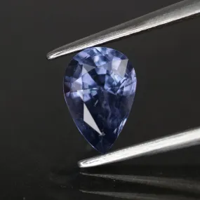 Blue Spinel | natural, purplish blue, pear cut *7x5 mm, *1ct