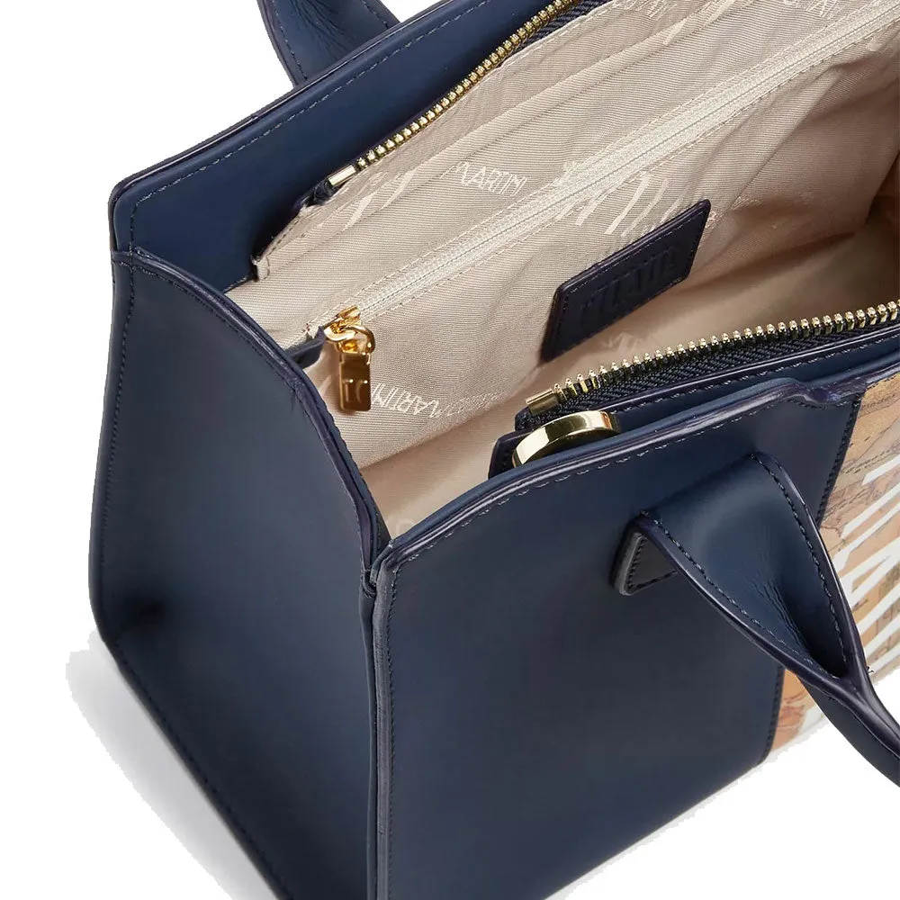 Borsa Donna a Mano 1A Classe Alviero Martini linea Geo Atlantis Blu Navy LA31