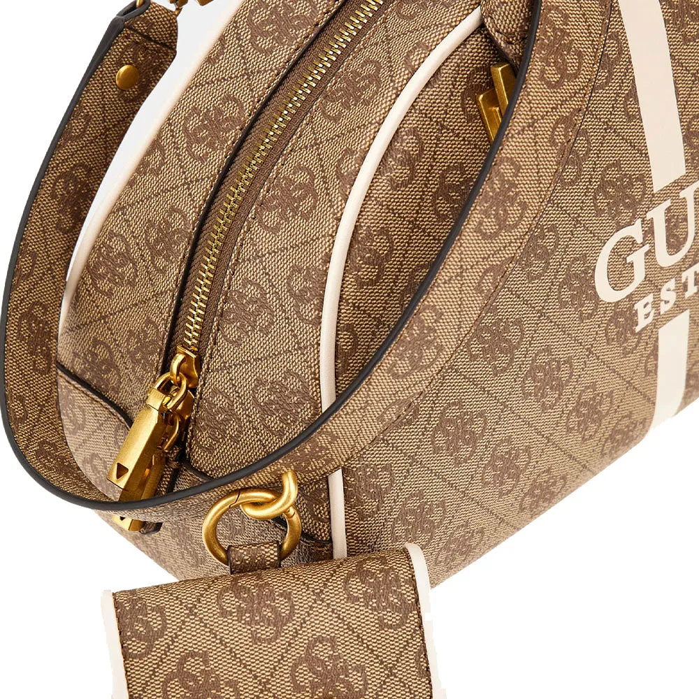 Borsa Donna a Mano GUESS Linea Mildred Colore Latte Logo