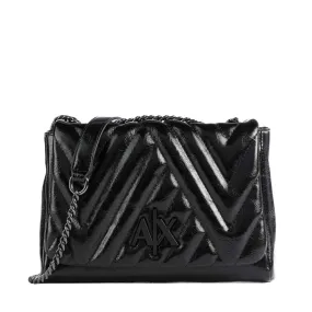 Borsa Donna a Tracolla ARMANI EXCHANGE Chiusa con Pattina colore Nero