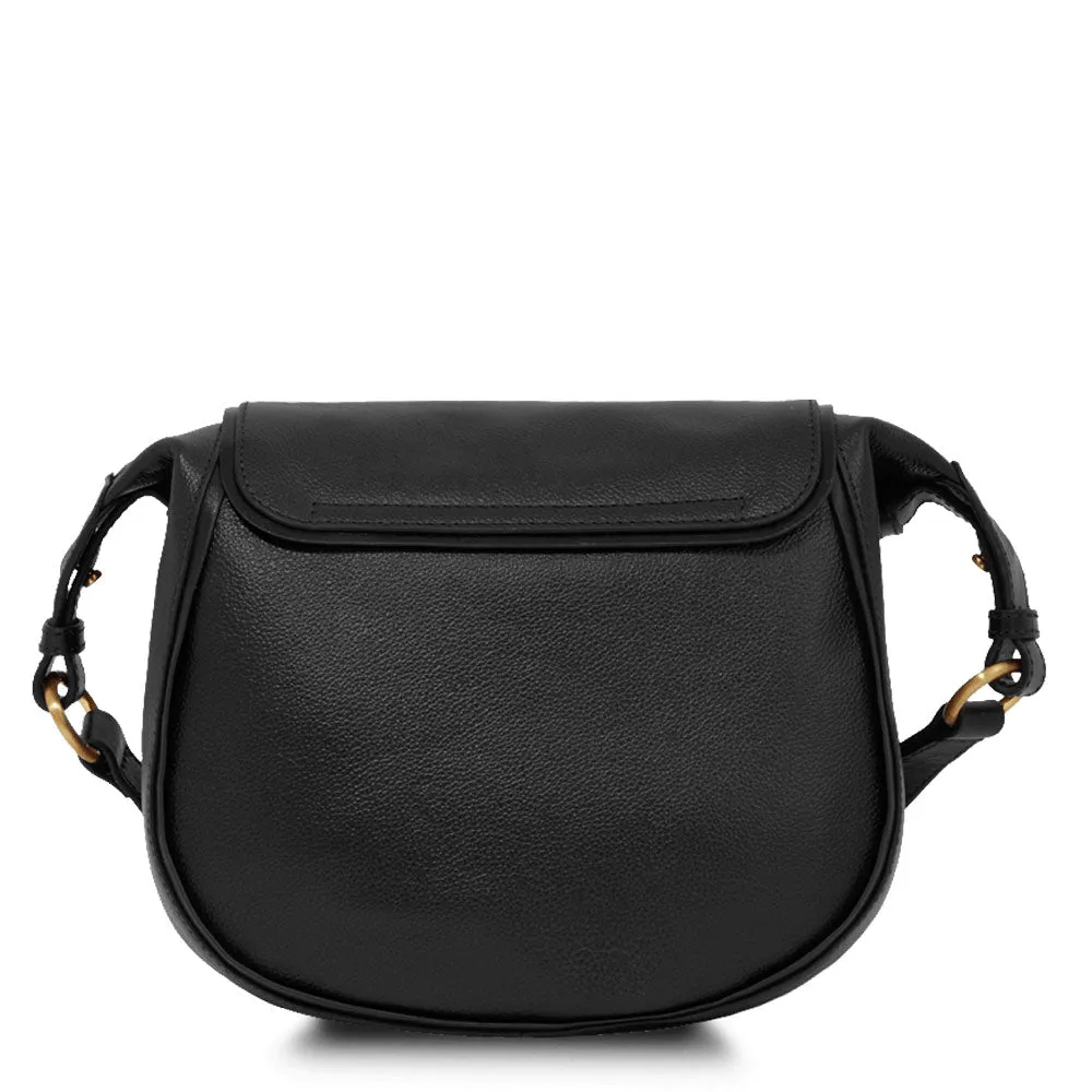 Borsa Donna a Tracolla THE BRIDGE linea Domitilla in Pelle Nera