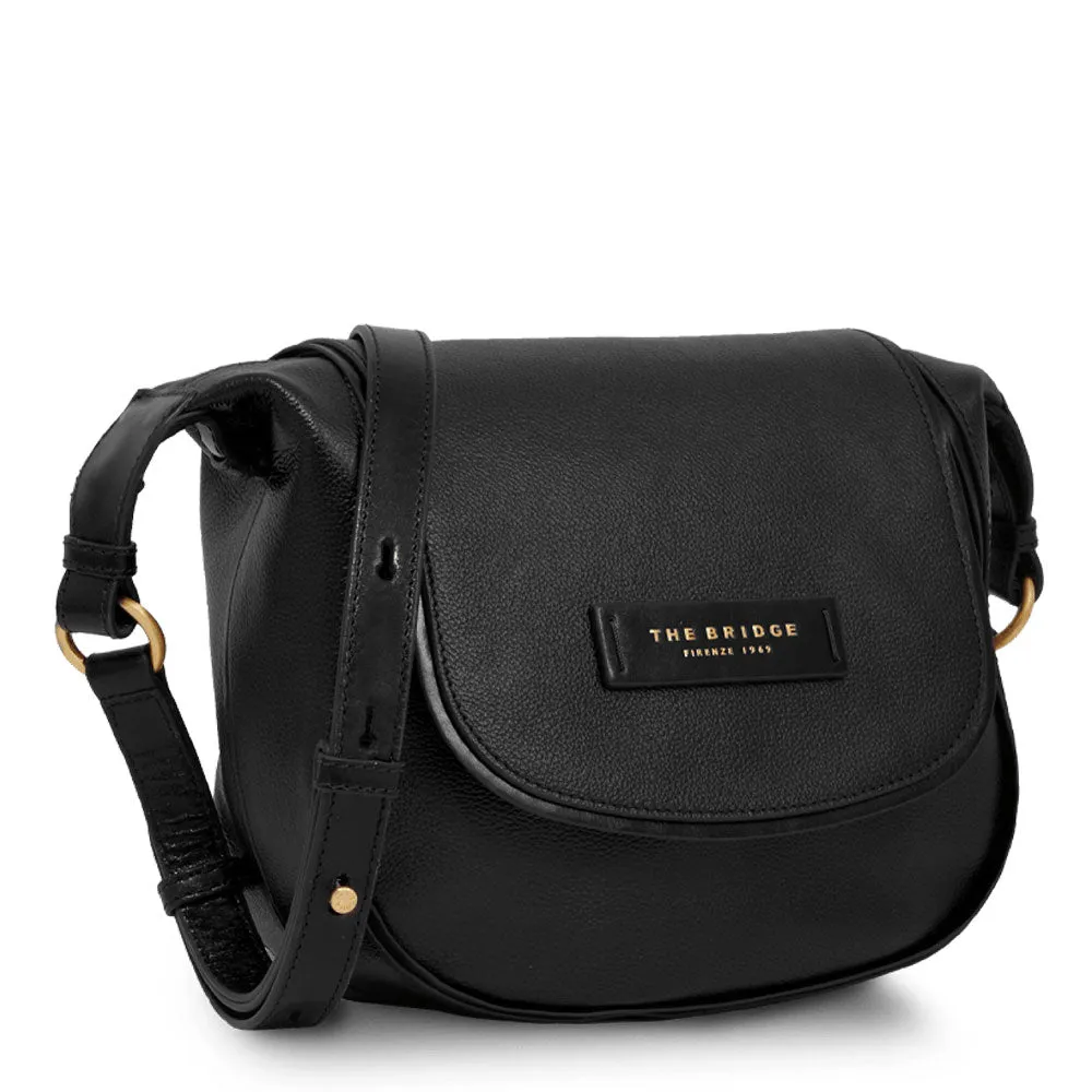 Borsa Donna a Tracolla THE BRIDGE linea Domitilla in Pelle Nera