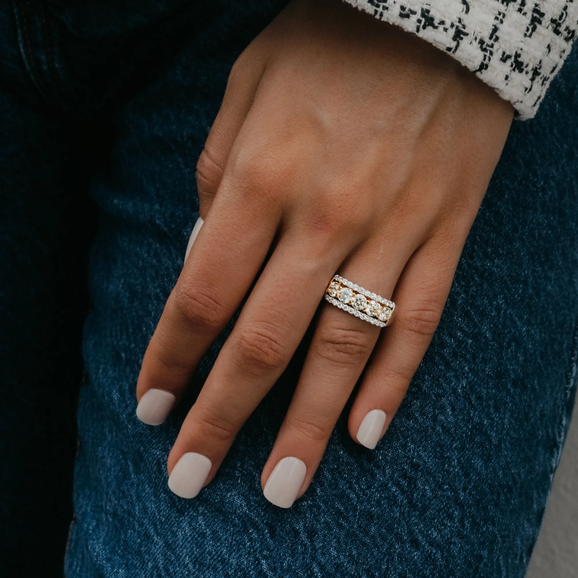 Brilliant Yellow & White Diamond Ring