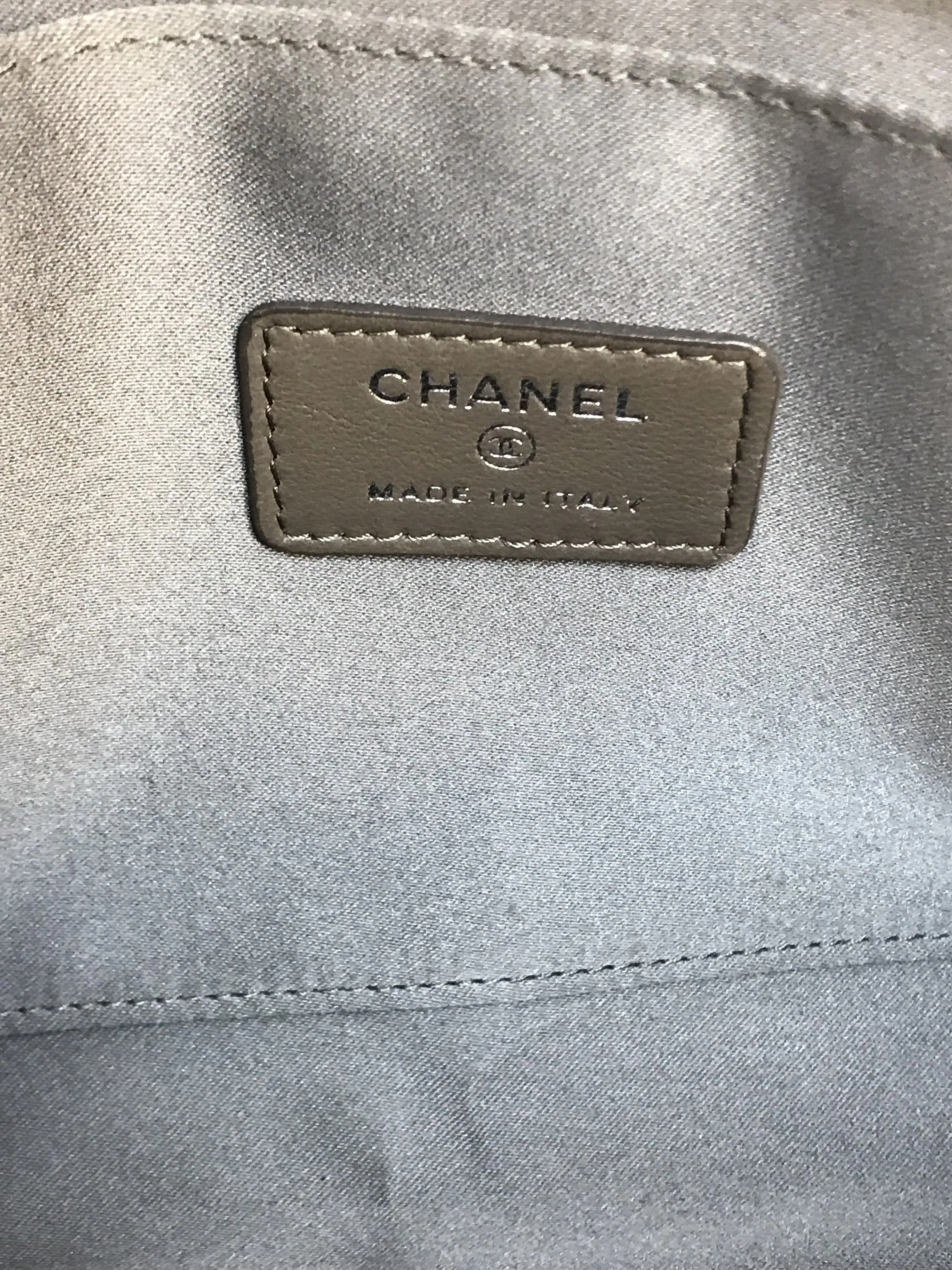 Chanel Embossed Patent Leather Lucky Symbols Pochette