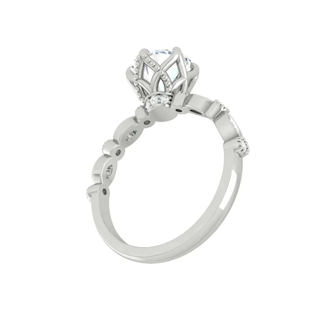 Christine 1.54ct D VS1 ld IGI 18K White Gold