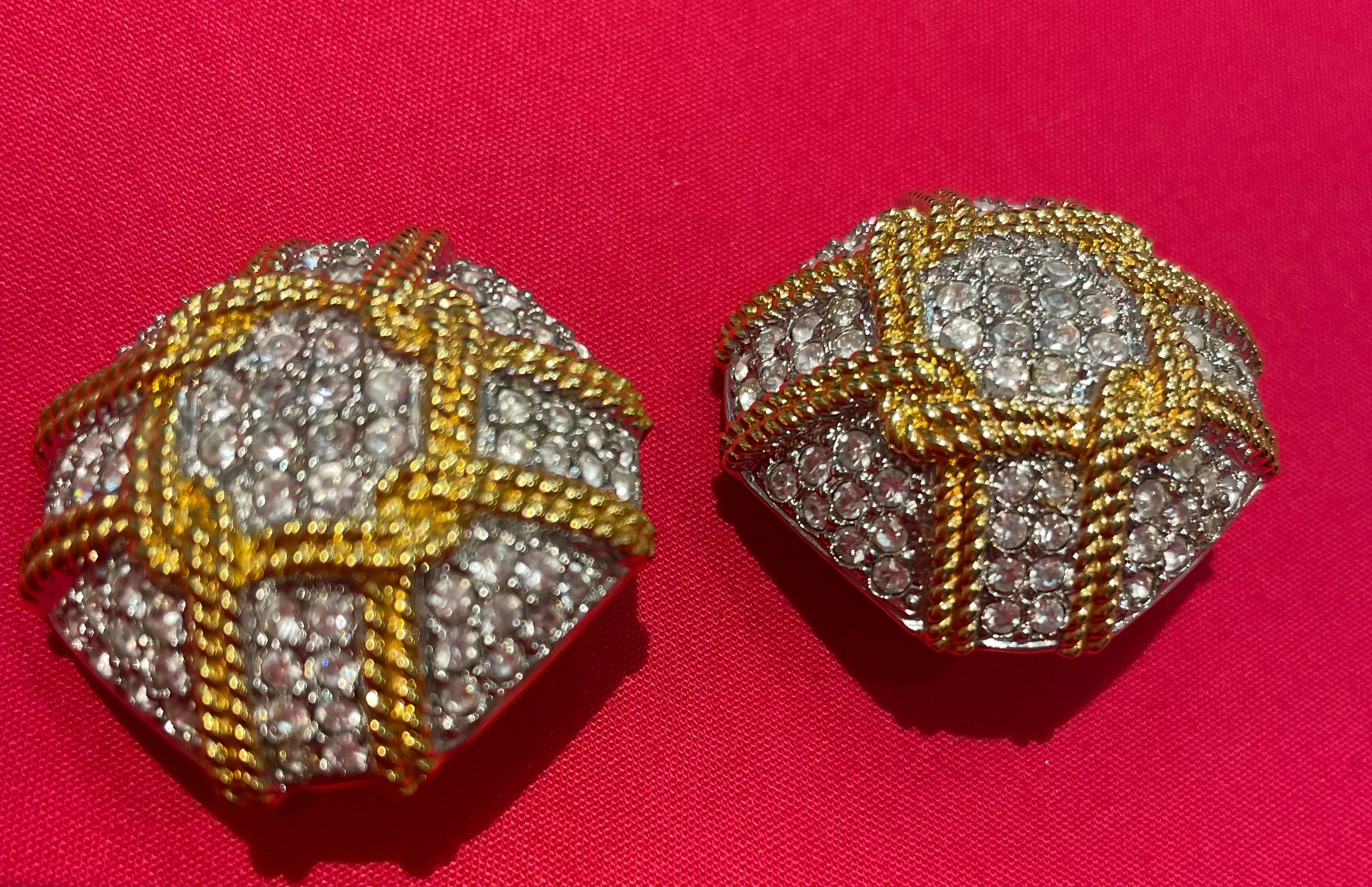 Ciner Rhinestone Earrings