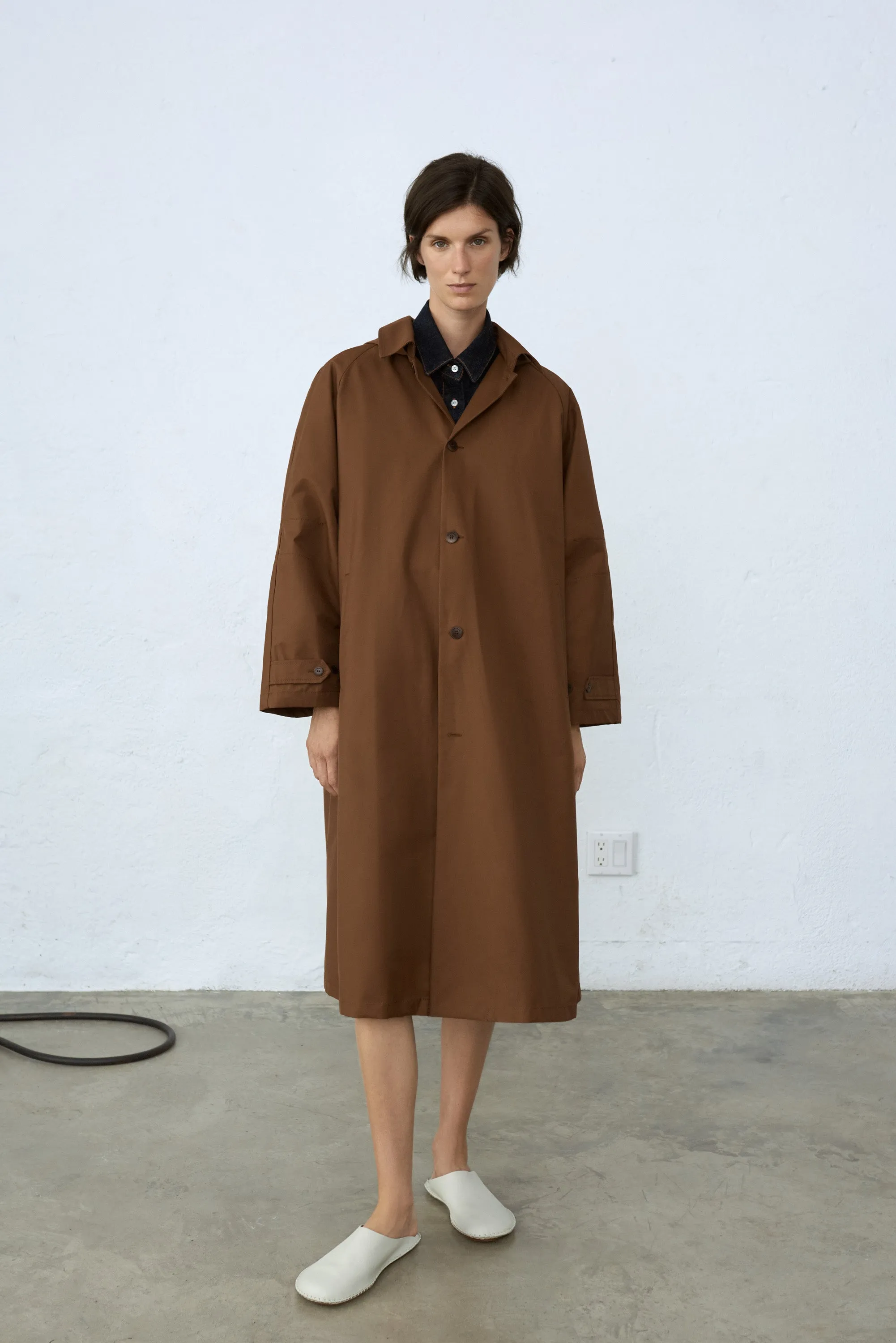 Cordera - Hooded Trench Brown