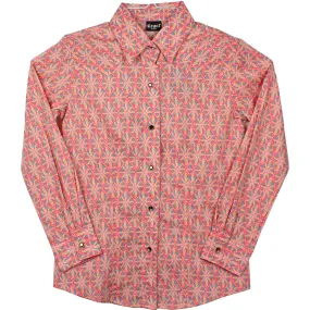 Cruel Denim Girls' Geometric Print Snap Shirt