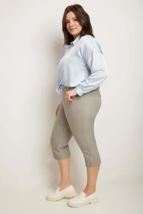 Curvy Chic Capris with Zipper Detail at the Hem