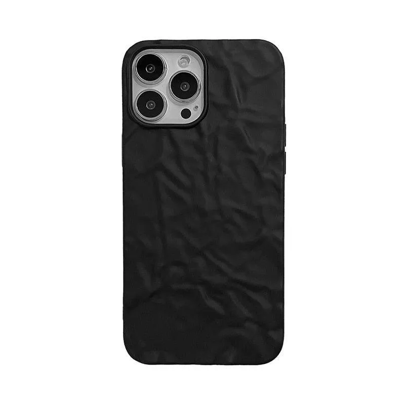 Cute Luxury Black Tin Pattern Phone Cases for iPhone 14, 13, 12 Pro Max, 11 Pro Max, X, XS Max, XR, 8 Plus, and 7 Plus