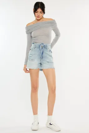 Daelyn Ultra High Rise PaperBag Shorts