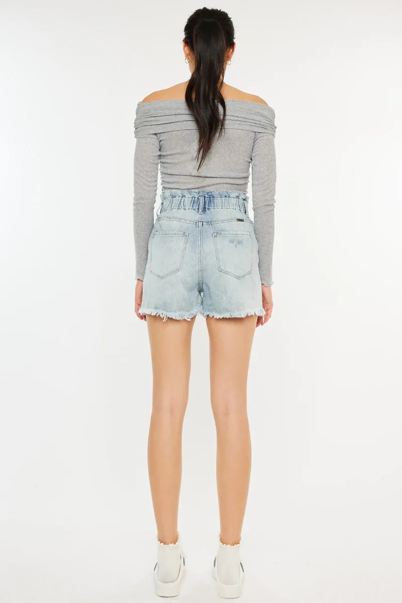 Daelyn Ultra High Rise PaperBag Shorts