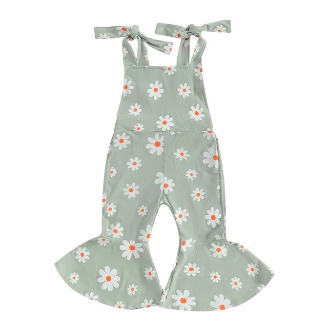 DAISIES Ribbed Bellbottom Jumpsuit