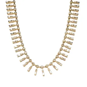 Diamond Baguette Necklace