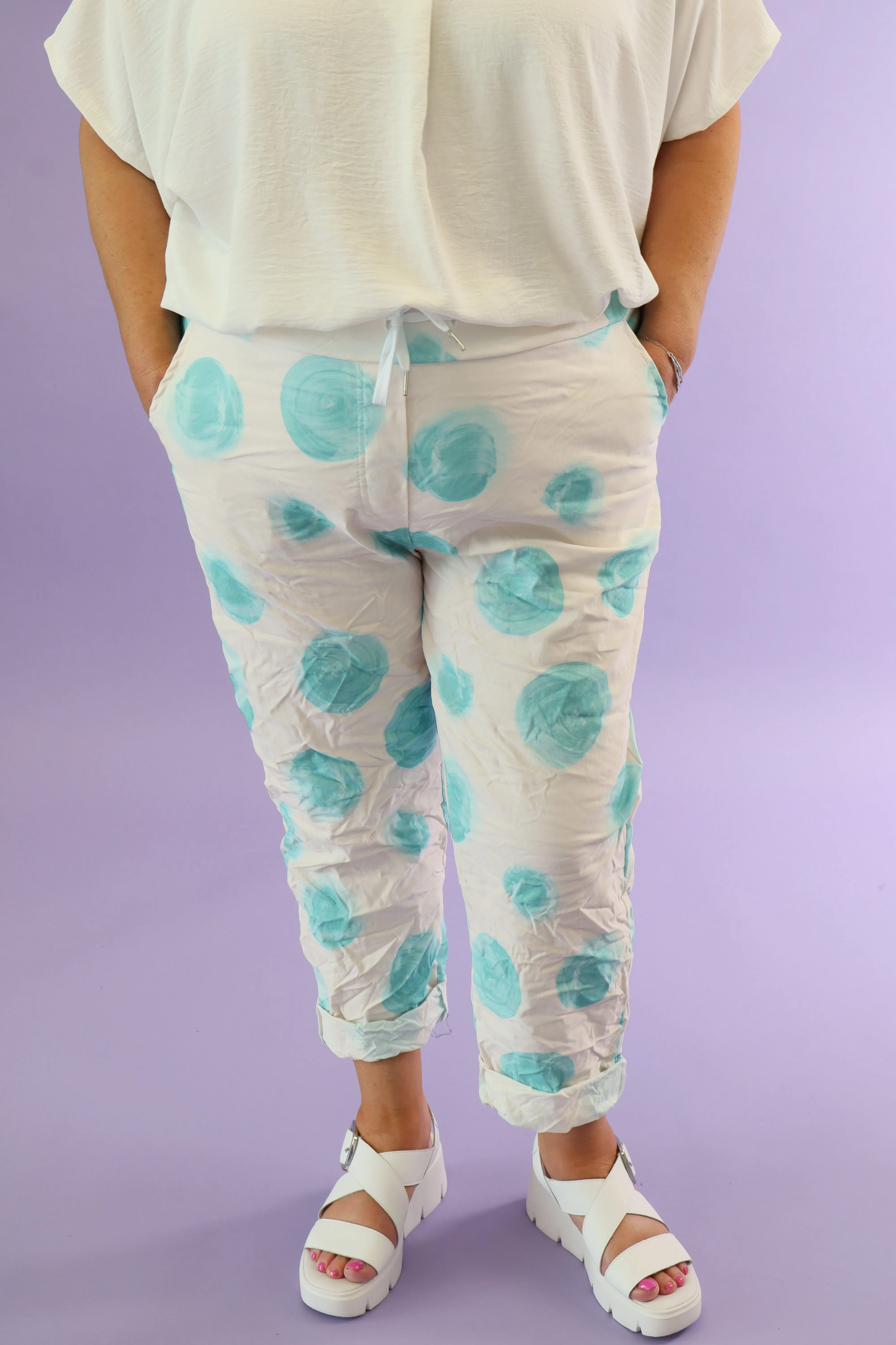 Dottie Jogger in Turquoise