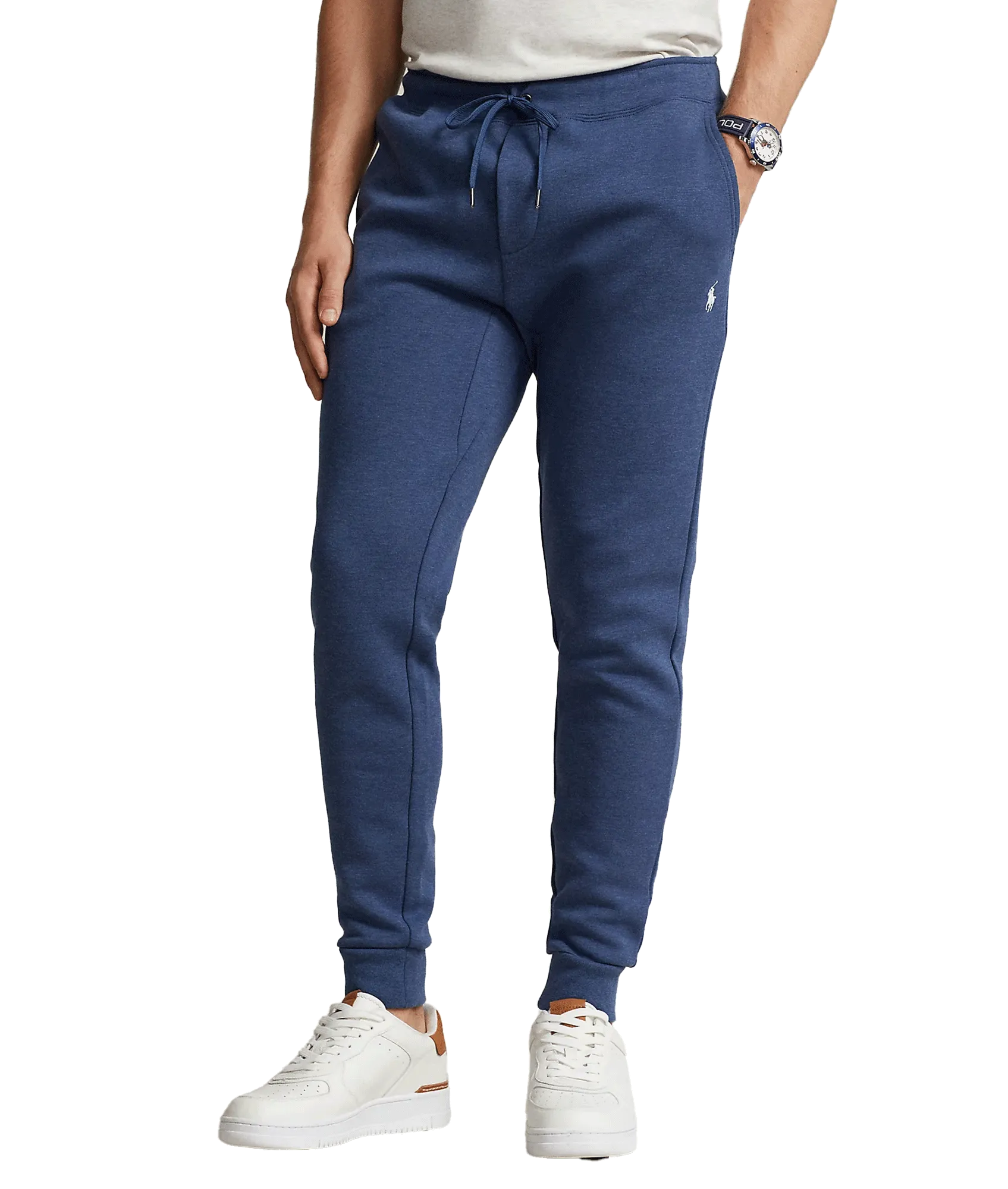 Double-Knit Joggers - Blue