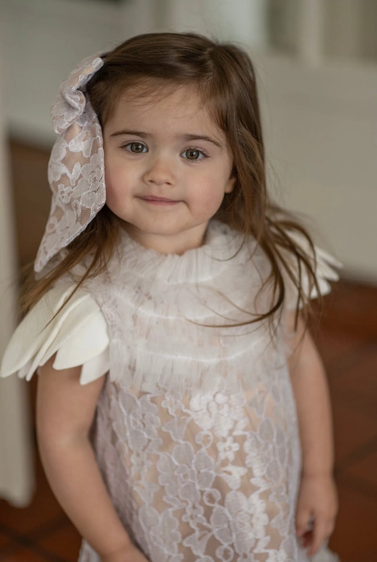 Dove Lace Overlay Beige Dress