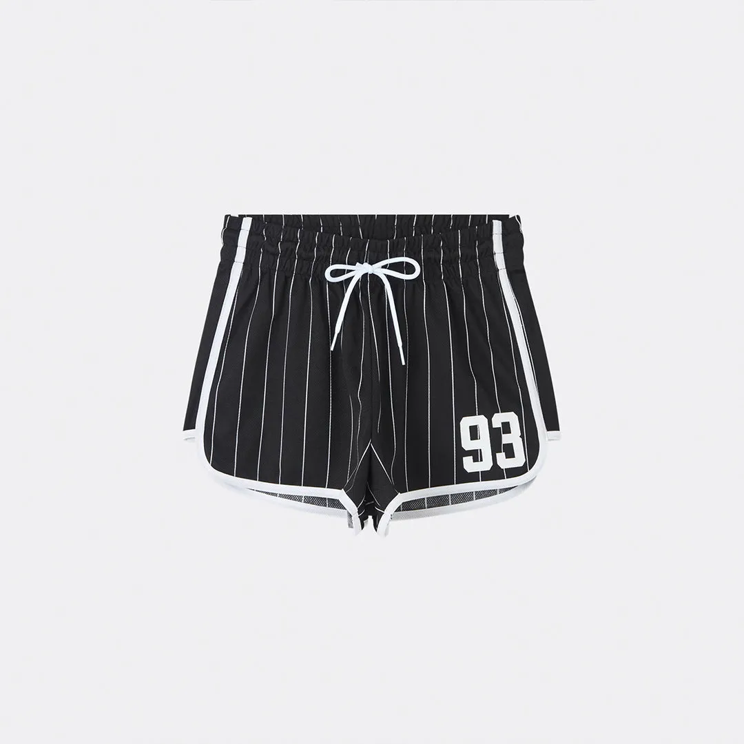 Drawstring Closure Gym Shorts