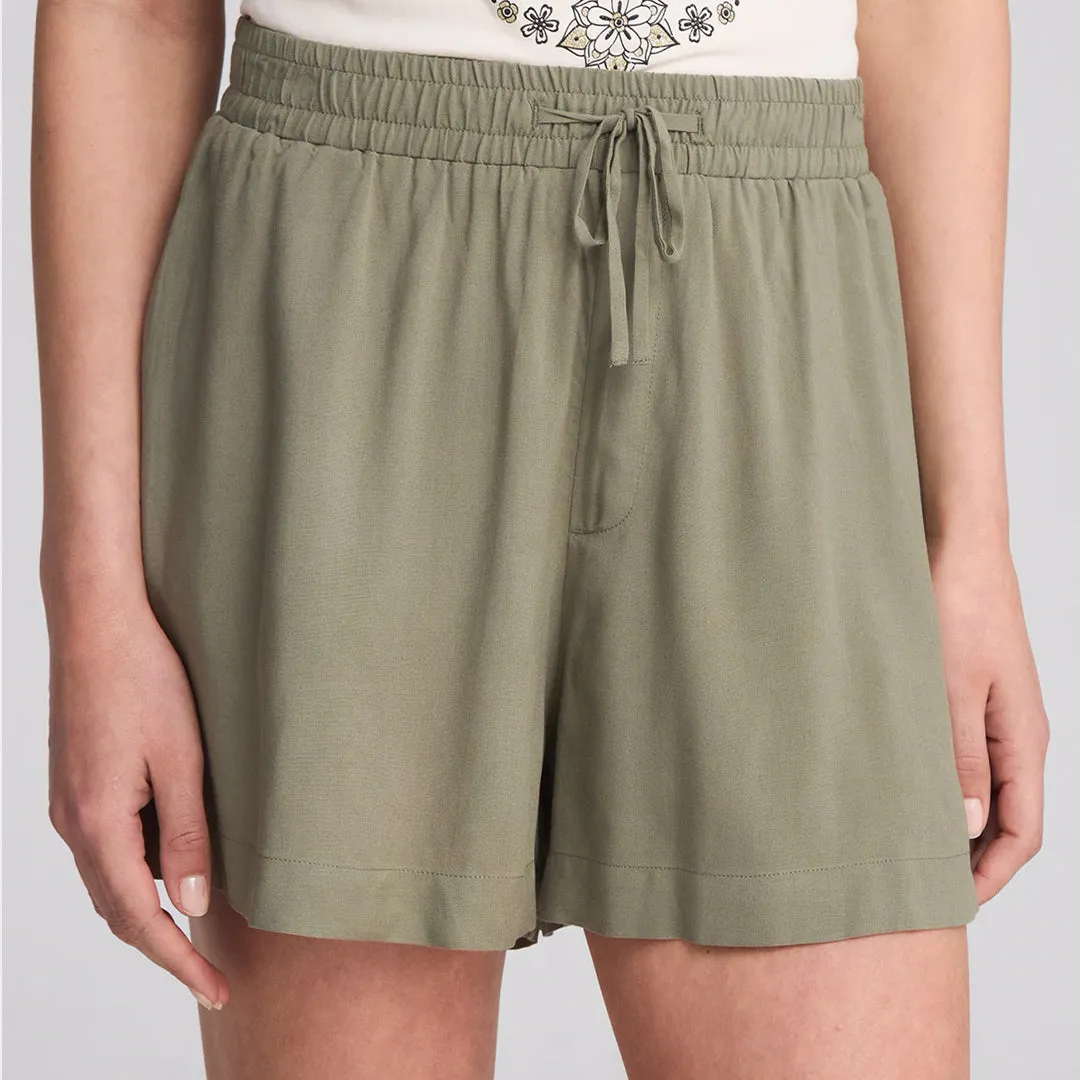 Drawstring High Waist Shorts