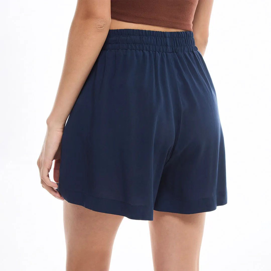 Drawstring High Waist Shorts