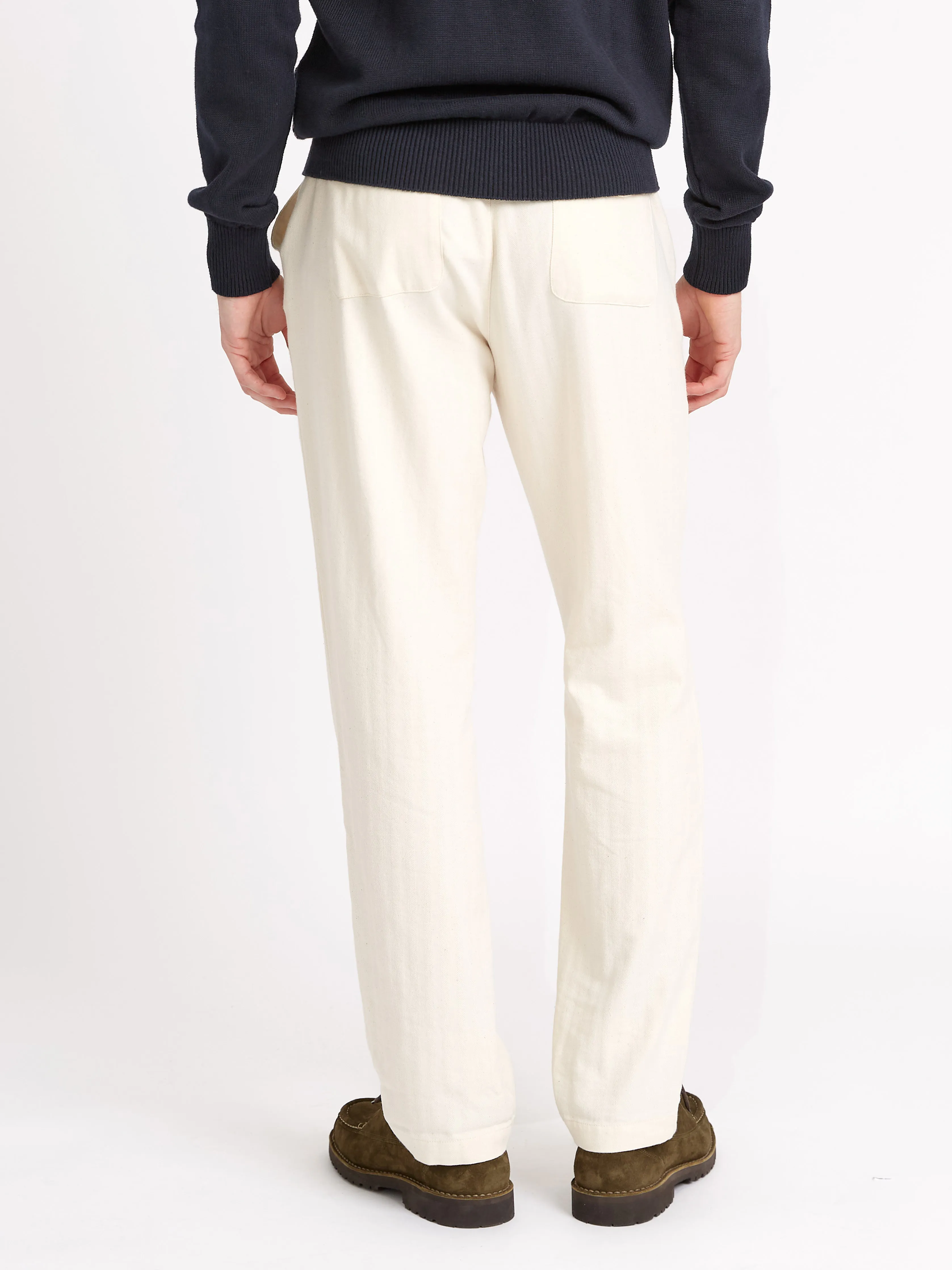 Drawstring Trousers Cairnes Ecru