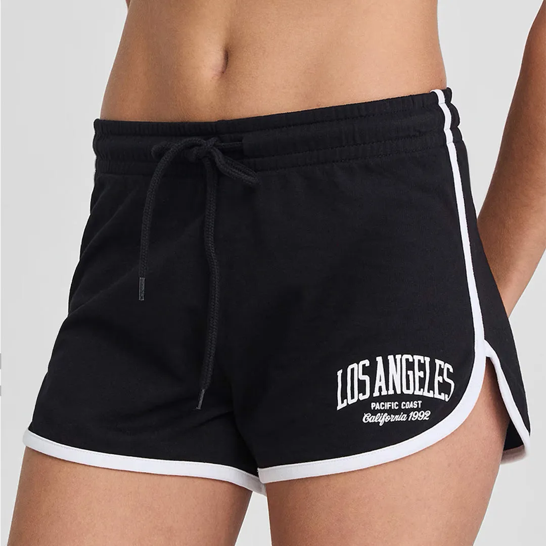 Drawstring Waist with Contrasting Profile Shorts