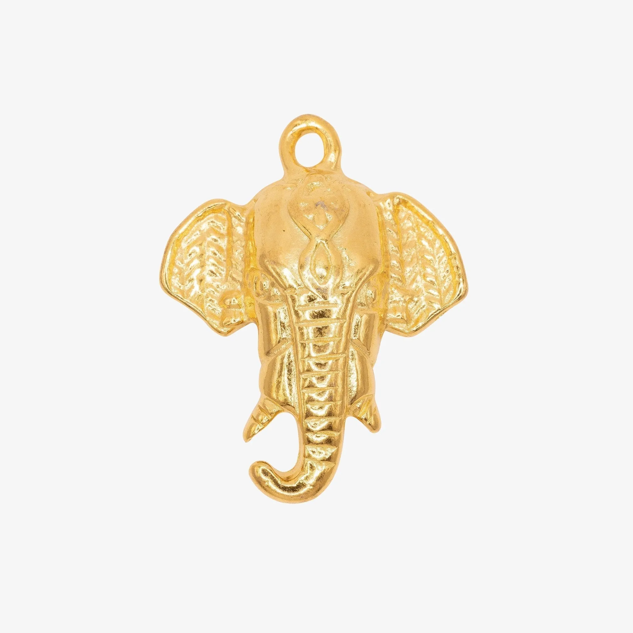 Elephant Head Charm Wholesale 14K Gold, Solid 14K Gold, G139