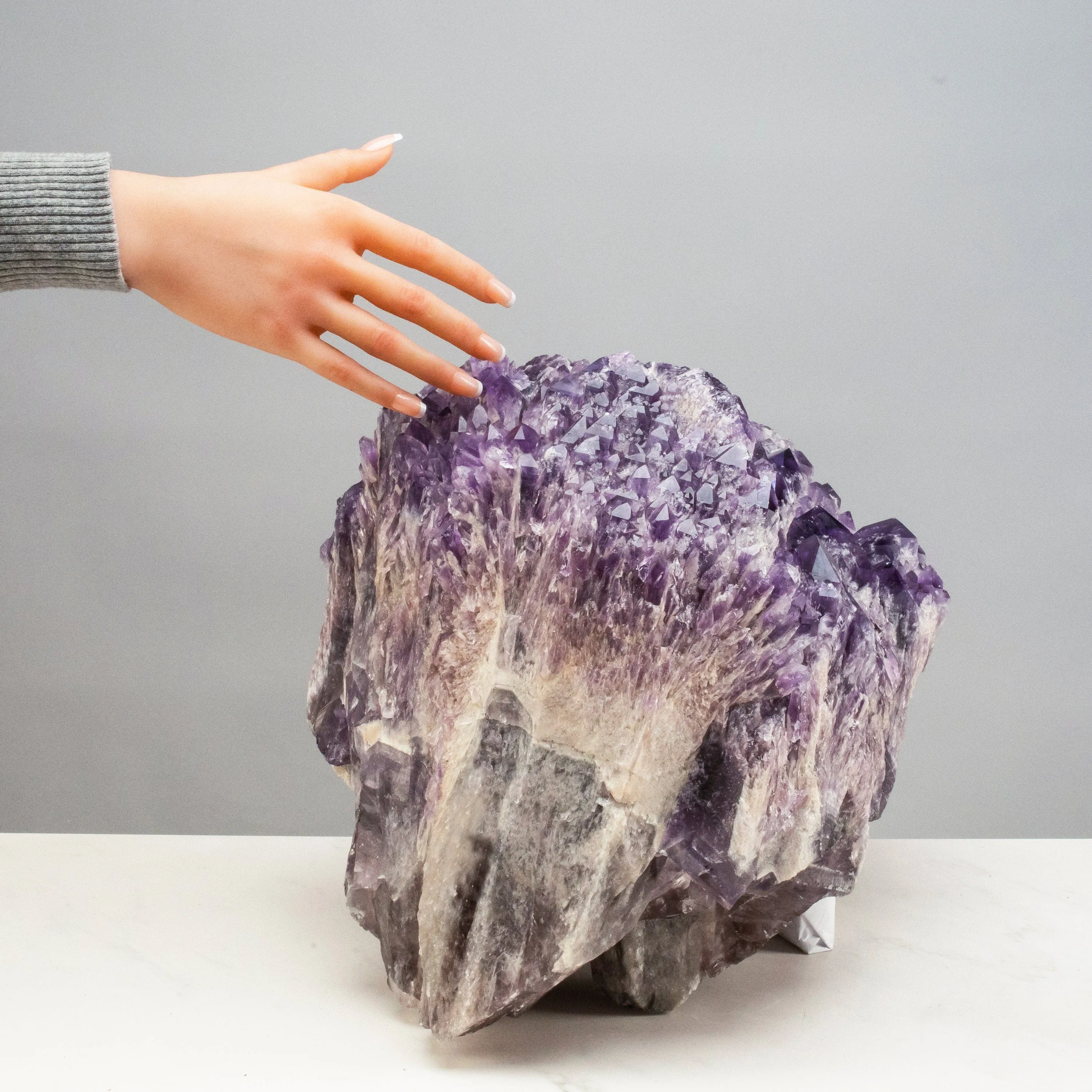 Elestial Amethyst Cluster Point from Brazil - 64lbs / 14