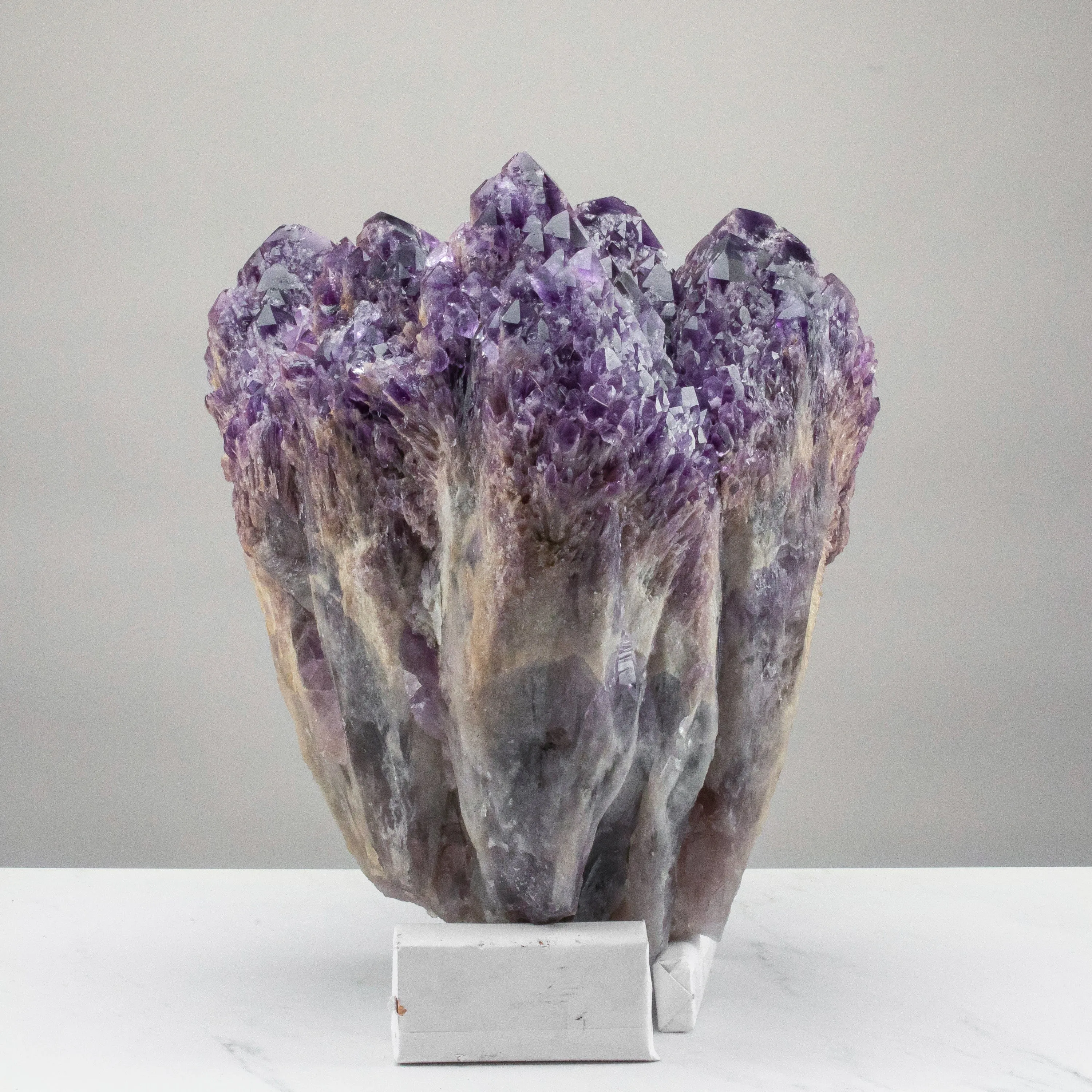 Elestial Amethyst Cluster Point from Brazil - 88lbs / 14