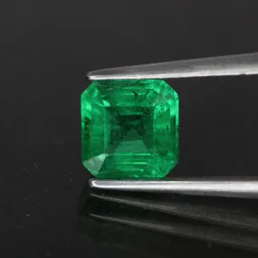 Emerald | natural, green, 6mm, AAAA quality, Zambia 1.2ct