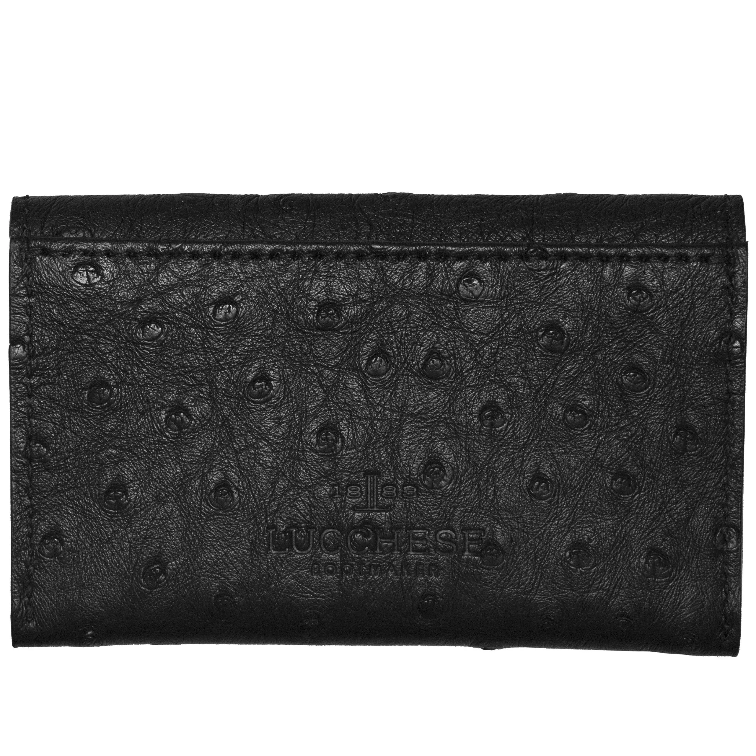 Envelope Card Case – Ostrich :: Black